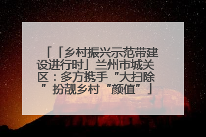 「乡村振兴示范带建设进行时」兰州市城关区：多方携手“大扫除”扮靓乡村“颜值”