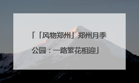 「风物郑州」郑州月季公园：一路繁花相迎