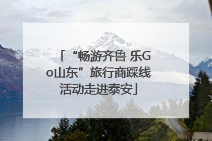 “畅游齐鲁 乐Go山东”旅行商踩线活动走进泰安