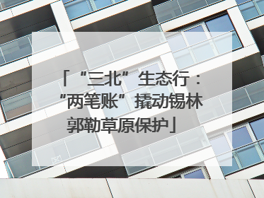 “三北”生态行：“两笔账”撬动锡林郭勒草原保护