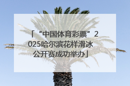 “中国体育彩票”2025哈尔滨花样滑冰公开赛成功举办