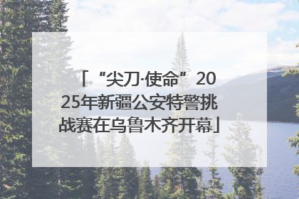 “尖刀·使命”2025年新疆公安特警挑战赛在乌鲁木齐开幕