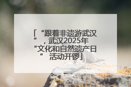 “跟着非遗游武汉”，武汉2025年“文化和自然遗产日” 活动开锣
