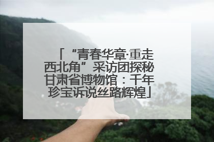 “青春华章·重走西北角”采访团探秘甘肃省博物馆：千年珍宝诉说丝路辉煌