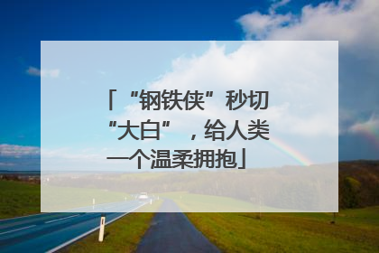 “钢铁侠”秒切“大白”，给人类一个温柔拥抱