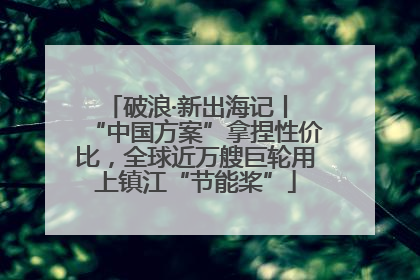 破浪·新出海记丨 “中国方案”拿捏性价比，全球近万艘巨轮用上镇江“节能桨”