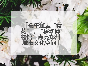 端午邂逅“青花”，“移动博物馆”点亮郑州城市文化空间