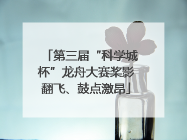 第三届“科学城杯”龙舟大赛桨影翻飞、鼓点激昂