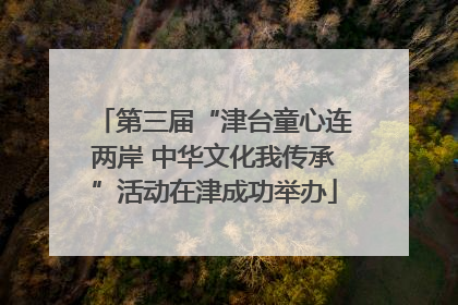 第三届“津台童心连两岸 中华文化我传承”活动在津成功举办