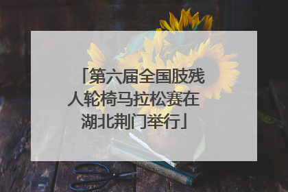 第六届全国肢残人轮椅马拉松赛在湖北荆门举行