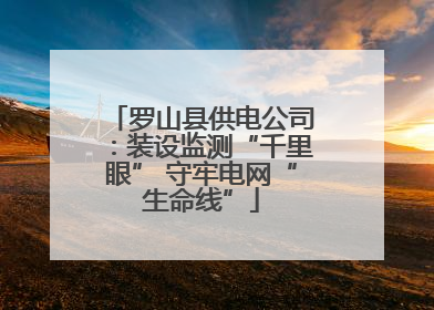 罗山县供电公司：装设监测“千里眼” 守牢电网“生命线”