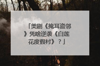 美剧《掩耳盗邻》凭啥逆袭《白莲花度假村》？