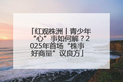 红观株洲丨青少年“心”事如何解？2025年首场“株事好商量”议良方