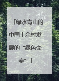 绿水青山的中国丨余村发展的“绿色变奏”