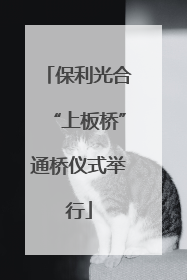 保利光合“上板桥”通桥仪式举行