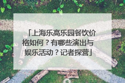 上海乐高乐园餐饮价格如何？有哪些演出与娱乐活动？记者探营