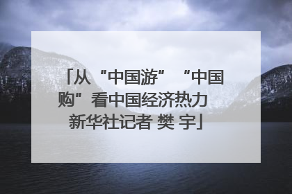 从“中国游”“中国购”看中国经济热力 新华社记者 樊 宇