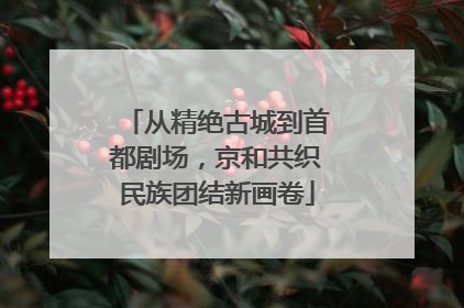 从精绝古城到首都剧场，京和共织民族团结新画卷