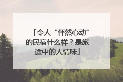 令人“怦然心动”的民宿什么样？是旅途中的人情味