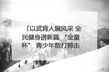 以武育人展风采 全民健身谱新篇 “金童杯” 青少年散打搏击邀请赛圆满落幕