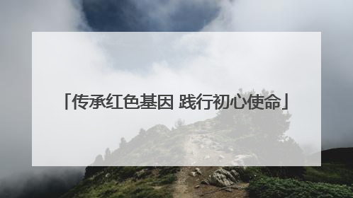 传承红色基因 践行初心使命