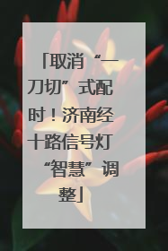 取消“一刀切”式配时！济南经十路信号灯“智慧”调整