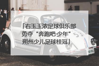右玉玉浓足球俱乐部勇夺“奔跑吧·少年”朔州少儿足球桂冠