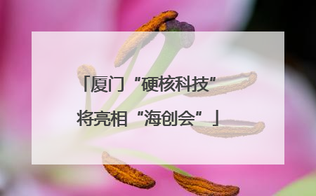 厦门“硬核科技” 将亮相“海创会”