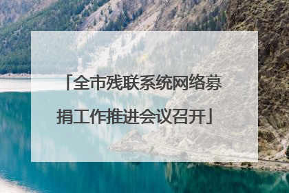 全市残联系统网络募捐工作推进会议召开