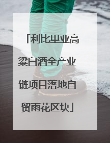 利比里亚高粱白酒全产业链项目落地自贸雨花区块