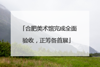 合肥美术馆完成全面验收，正筹备首展