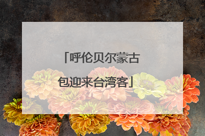 呼伦贝尔蒙古包迎来台湾客