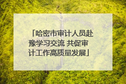 哈密市审计人员赴豫学习交流 共促审计工作高质量发展