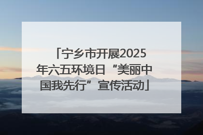 宁乡市开展2025年六五环境日“美丽中国我先行”宣传活动