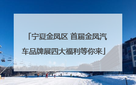 宁夏金凤区 首届金凤汽车品牌展四大福利等你来