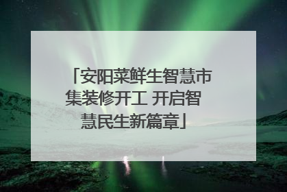 安阳菜鲜生智慧市集装修开工 开启智慧民生新篇章