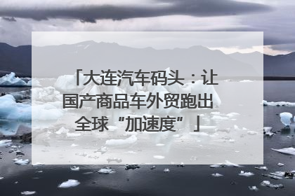 大连汽车码头：让国产商品车外贸跑出全球“加速度”