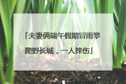 夫妻俩端午假期冒雨攀爬野长城，一人摔伤