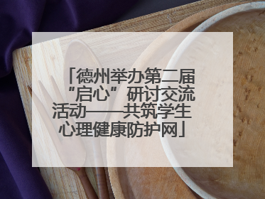 德州举办第二届“启心”研讨交流活动——共筑学生心理健康防护网