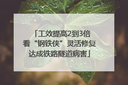 工效提高2到3倍 看“钢铁侠”灵活修复达成铁路隧道病害