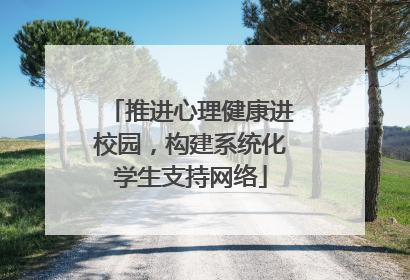 推进心理健康进校园，构建系统化学生支持网络