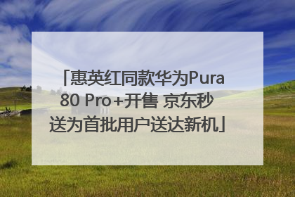 惠英红同款华为Pura 80 Pro+开售 京东秒送为首批用户送达新机