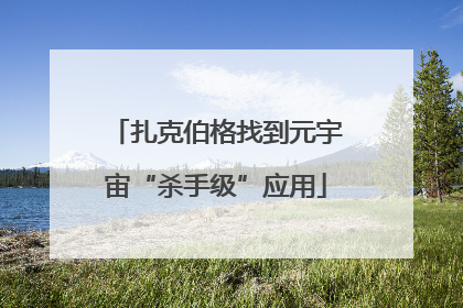 扎克伯格找到元宇宙“杀手级”应用