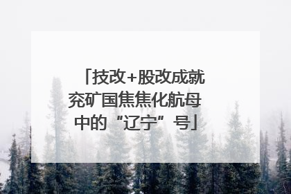 技改+股改成就兖矿国焦焦化航母中的“辽宁”号