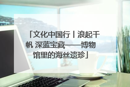 文化中国行丨浪起千帆 深蓝宝藏——博物馆里的海丝遗珍