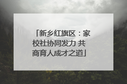 新乡红旗区：家校社协同发力 共商育人成才之道
