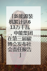 新能源装机累计达613万千瓦，申能集团在第三届碳博会发布社会责任报告