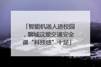 智能机器人进校园，聊城这堂交通安全课“科技感”十足