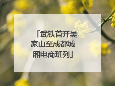 武铁首开吴家山至成都城厢电商班列