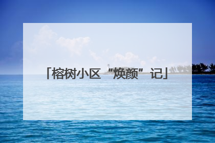 榕树小区“焕颜”记